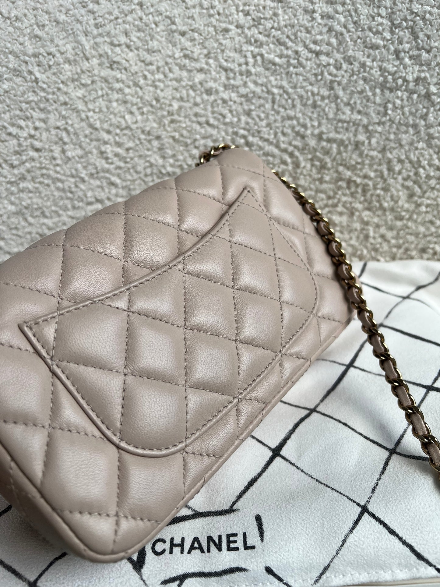 Chanel Mini Rectangular Classic Flap in Lambskin (RRP £4,390)