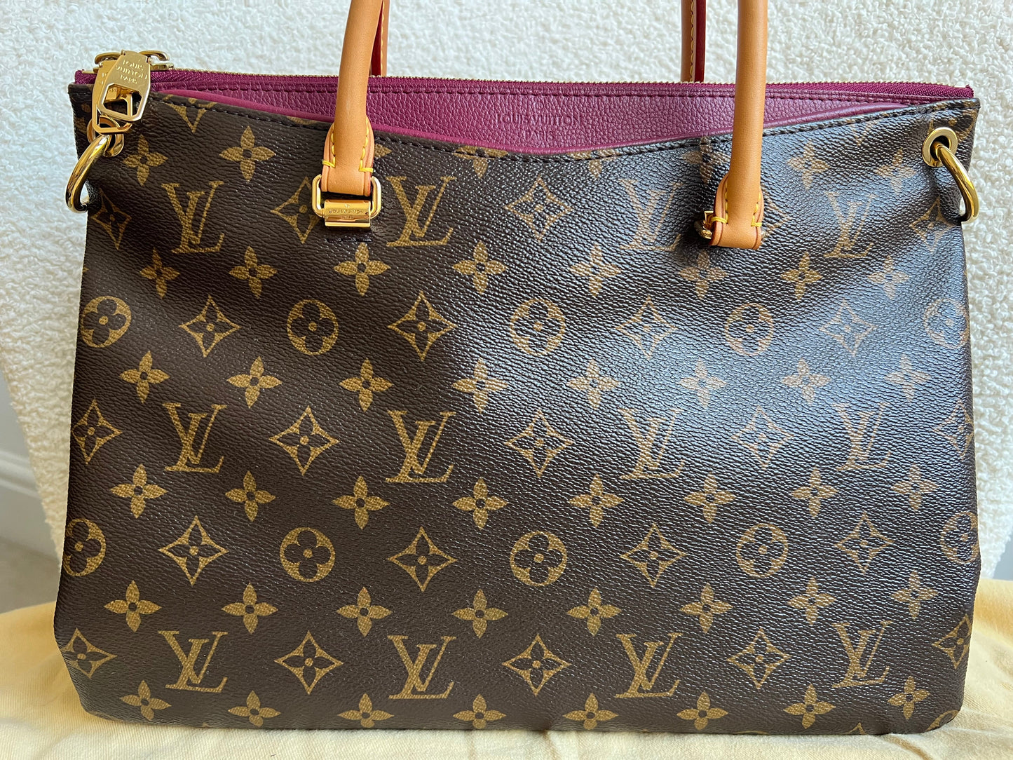 Louis Vuitton Pallas Tote in Monogram and Fuchsia (RRP £1960)