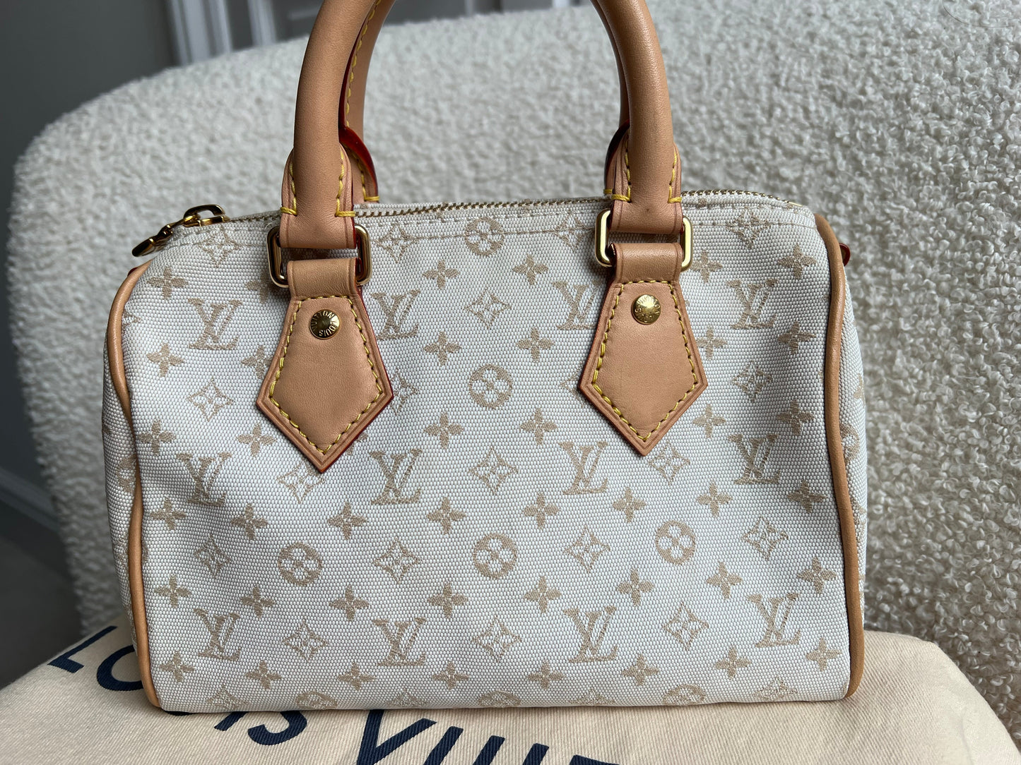 Louis Vuitton Speedy Bandouliere 20 Mastic Cream (£2420)