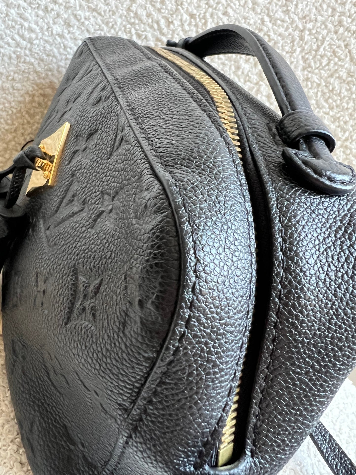 Louis Vuitton Saintonge Black Empreinte
