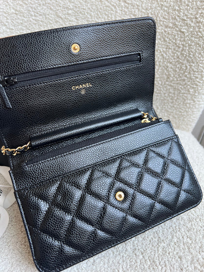 Chanel Black Caviar Wallet on Chain (RRP £2,930)