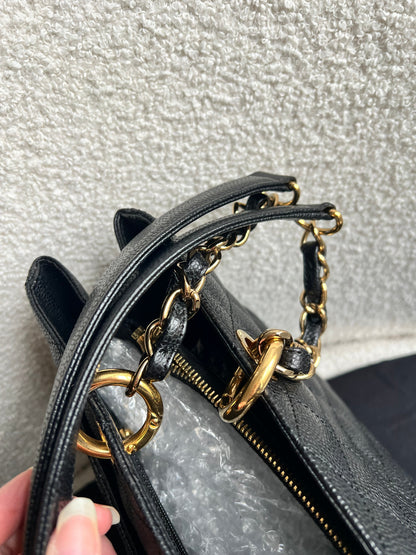 Chanel Black Caviar Grand Shopper Tote Gold Hardware (GST)