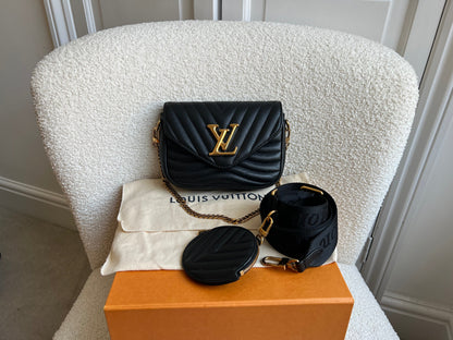 Louis Vuitton Black New Wave Multi Pochette (RRP £2070)