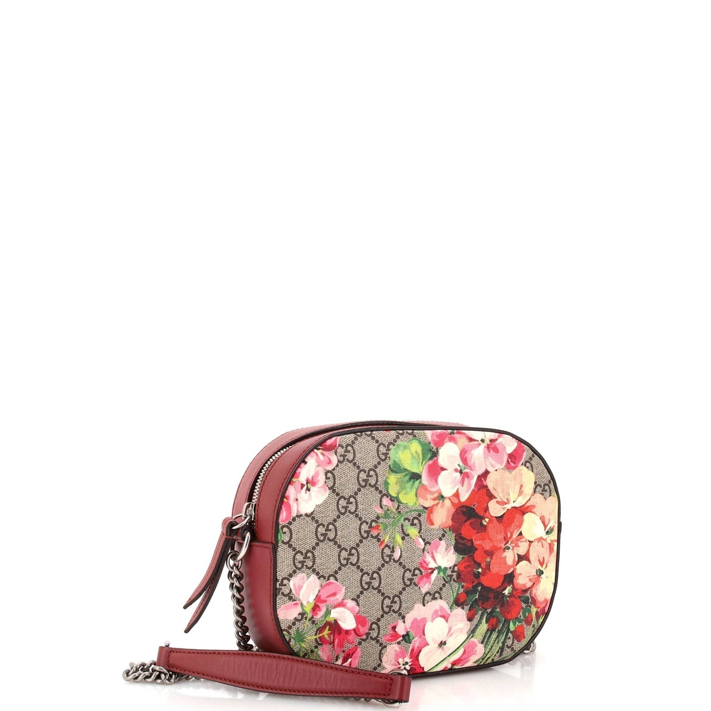 Chain Crossbody Bag Blooms Print GG Coated Canvas Mini