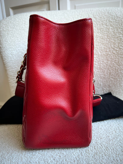 Chanel Red Caviar Grand Shopper Tote (GST)