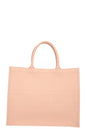 Christian Dior Calfskin Embossed Book Tote Rose Des Vents