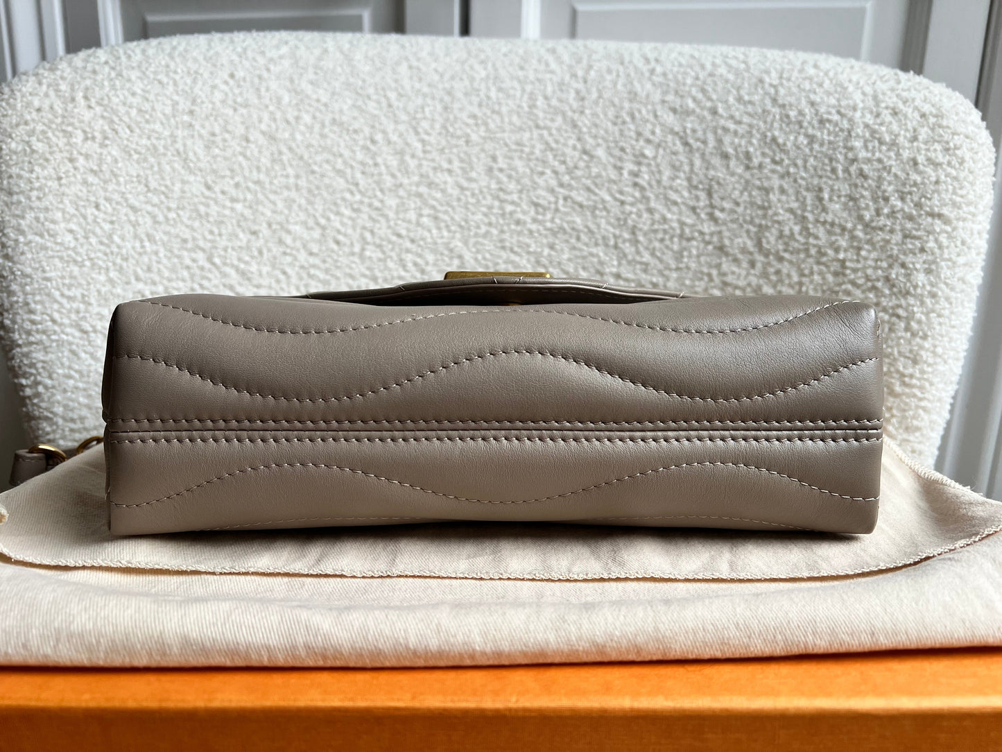 Louis Vuitton Taupe New Wave Chain Bag MM (RRP £2310)