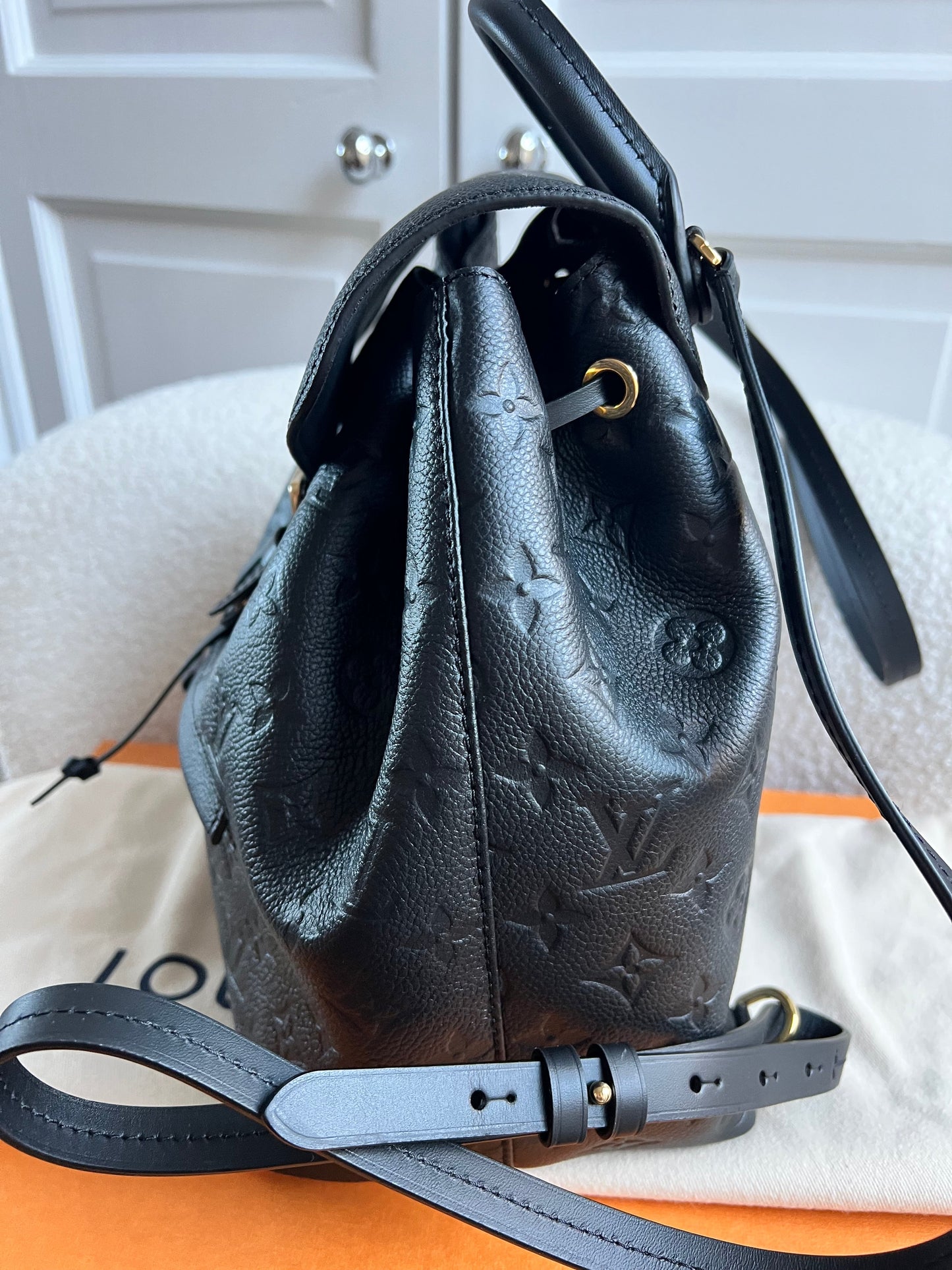 Louis Vuitton Montsouris Backpack Black Empreinte (RRP £2170)
