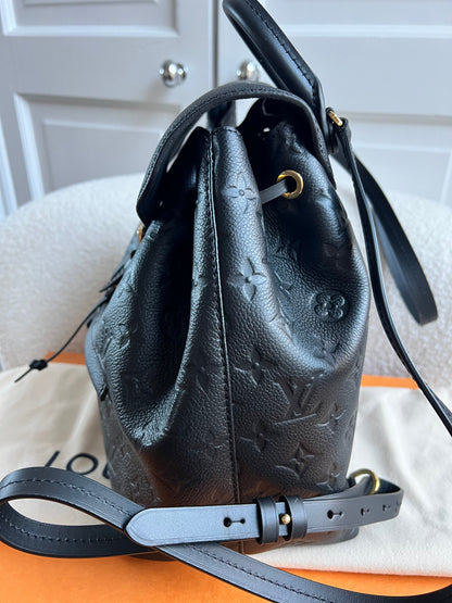 Louis Vuitton Montsouris Backpack Black Empreinte (RRP £2170)