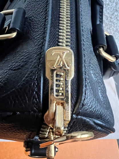 Louis Vuitton Speedy Black Empreinte Bandouliere 20 (RRP £1960)