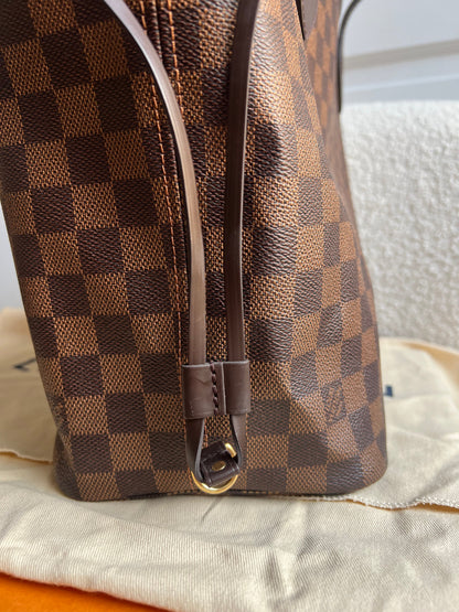 Louis Vuitton Neverfull MM Damier Ebene Rose Ballerine (RRP £1470)