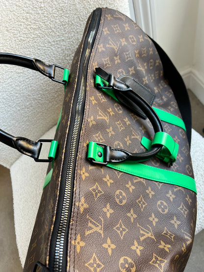 Louis Vuitton Keepall Bandouliere 50 Monogram Macassar and Minty Green (RRP £2,520)