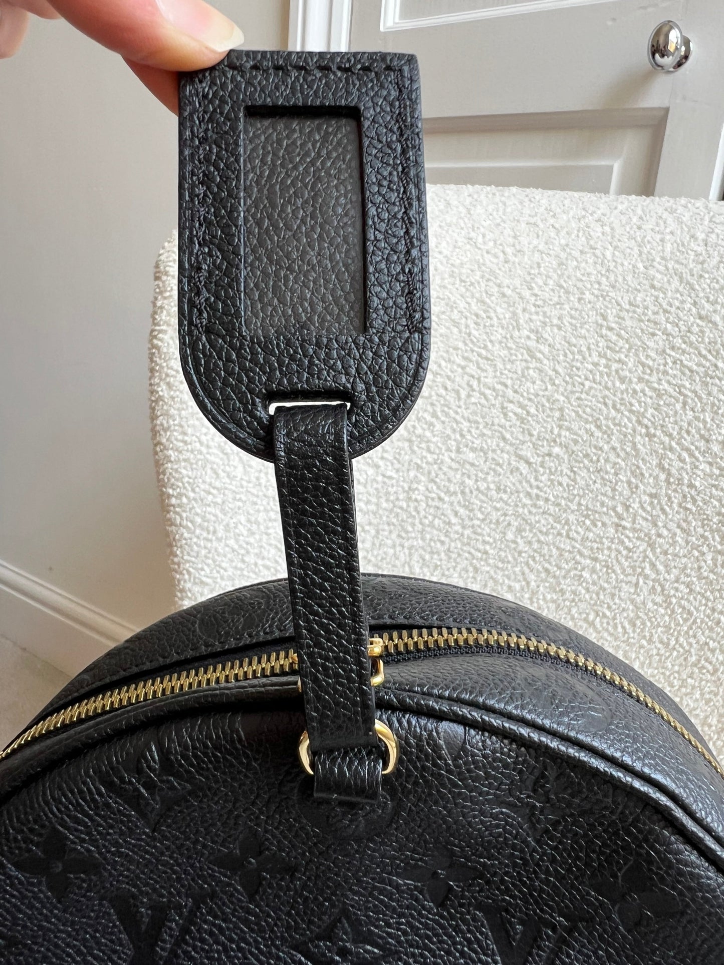 Louis Vuitton Boite Chapeau Souple MM Black Empreinte (RRP £2590)