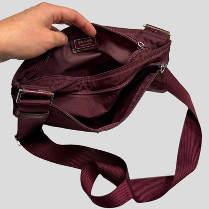 Prada Milano 00’s Nylon Rectangle Crossbody Bag