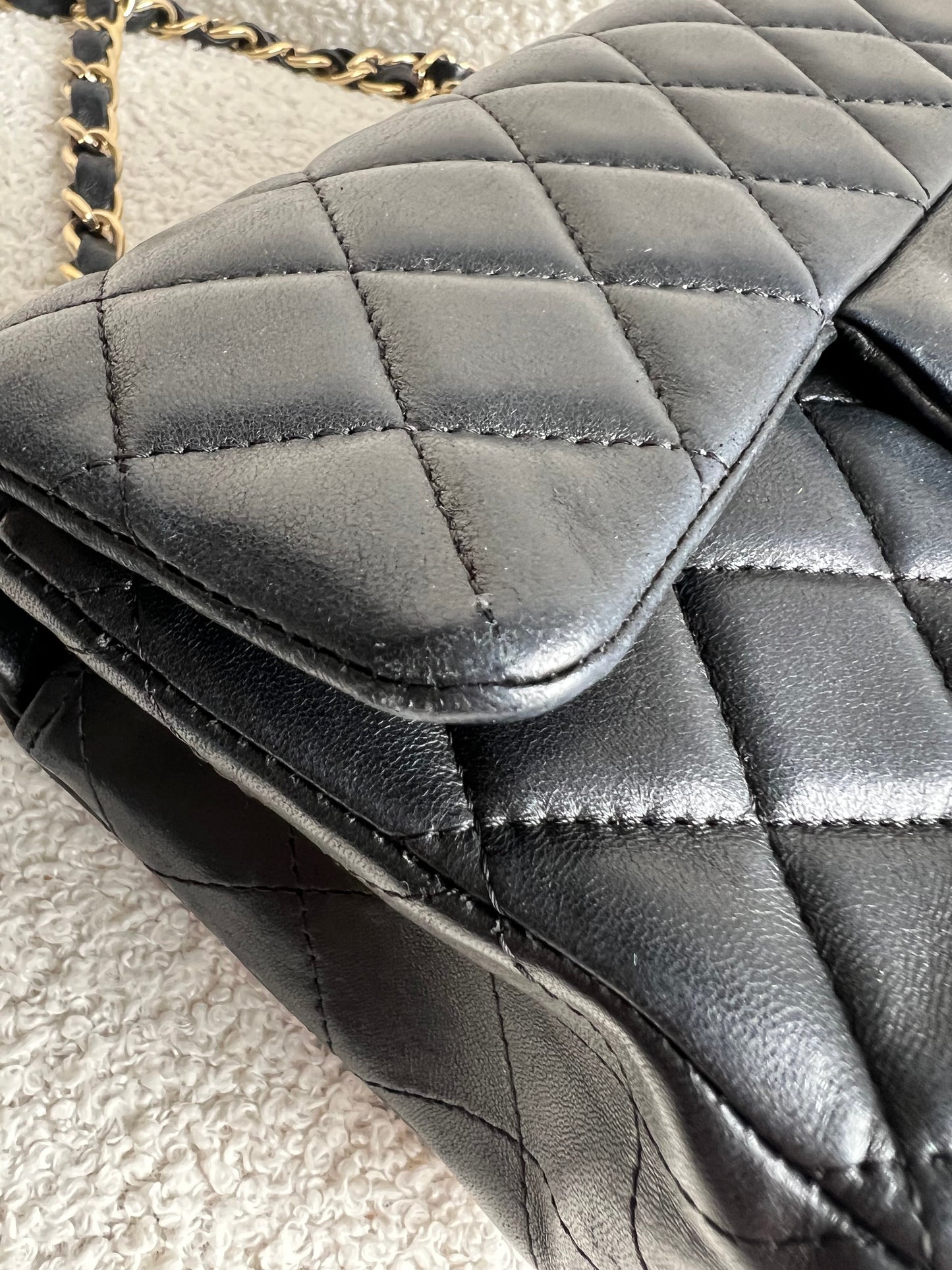 Chanel Mini Rectangular Classic Flap in Black Lambskin (RRP £4,390)