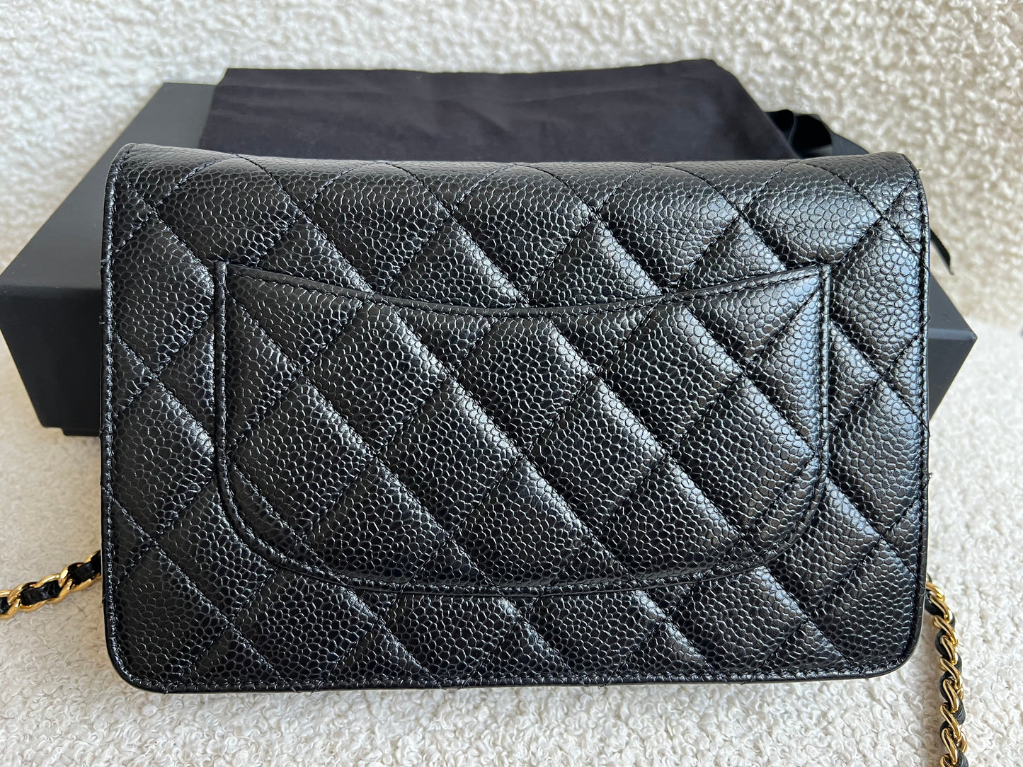 Chanel Black Caviar Wallet on Chain (RRP £2,930)