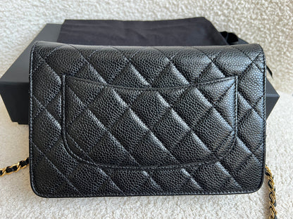 Chanel Black Caviar Wallet on Chain (RRP £2,930)
