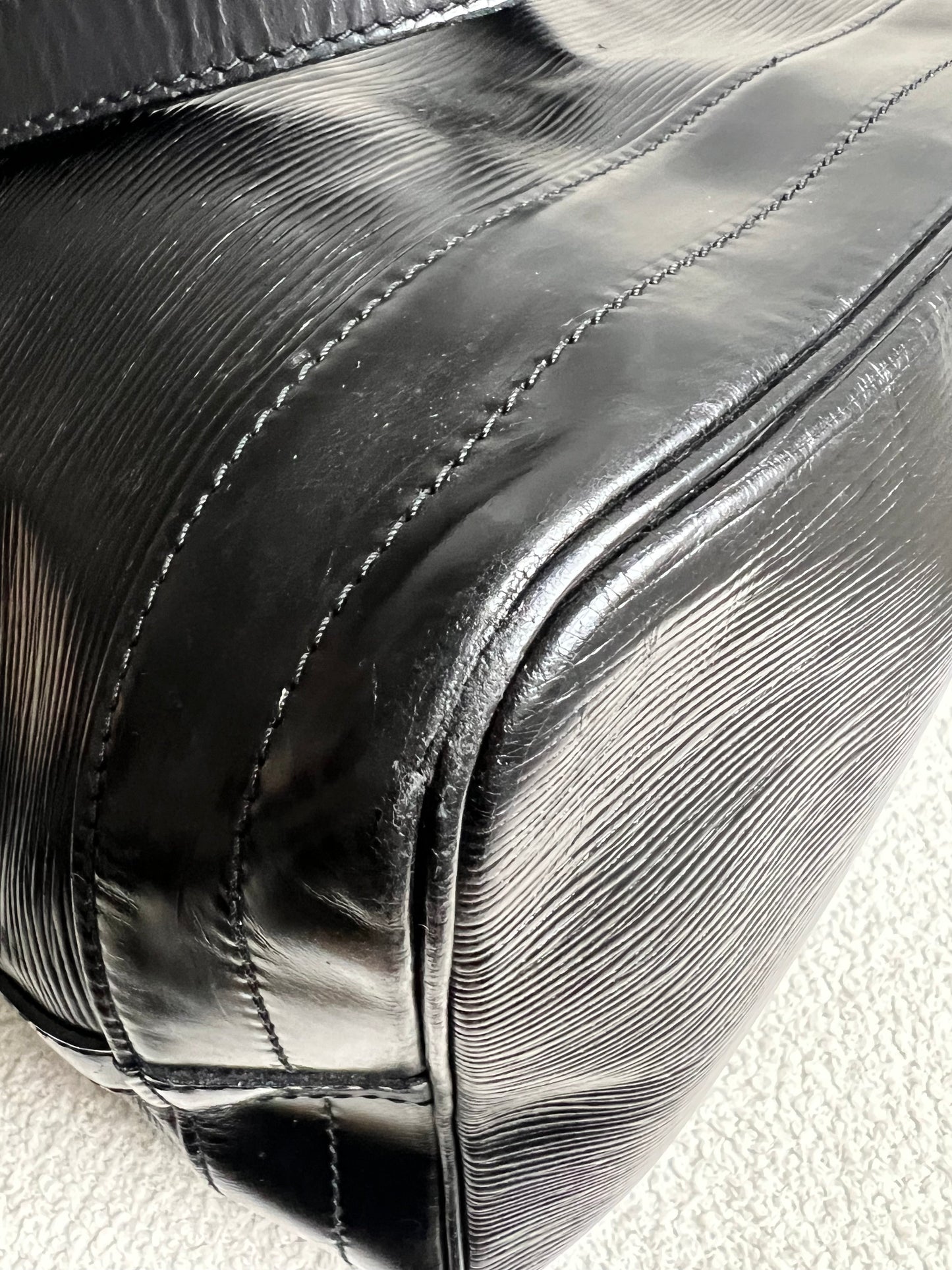 Louis Vuitton Black Epi Noe GM