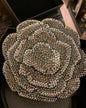 Chanel Strass And Resin Camellia Evening Clutch Bag Silver Hardware 2018
