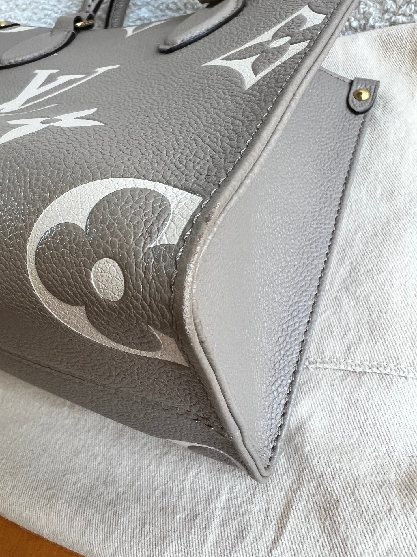 Louis Vuitton On the Go Bicolour PM Empreinte (RRP £2,520)