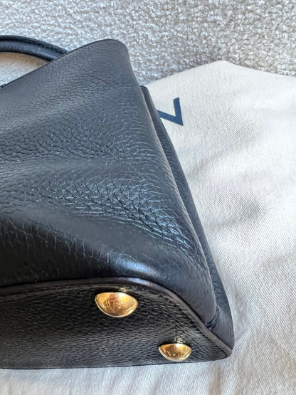 Louis Vuitton Capucines MM Black with Silver Hardware (RRP £4,350)