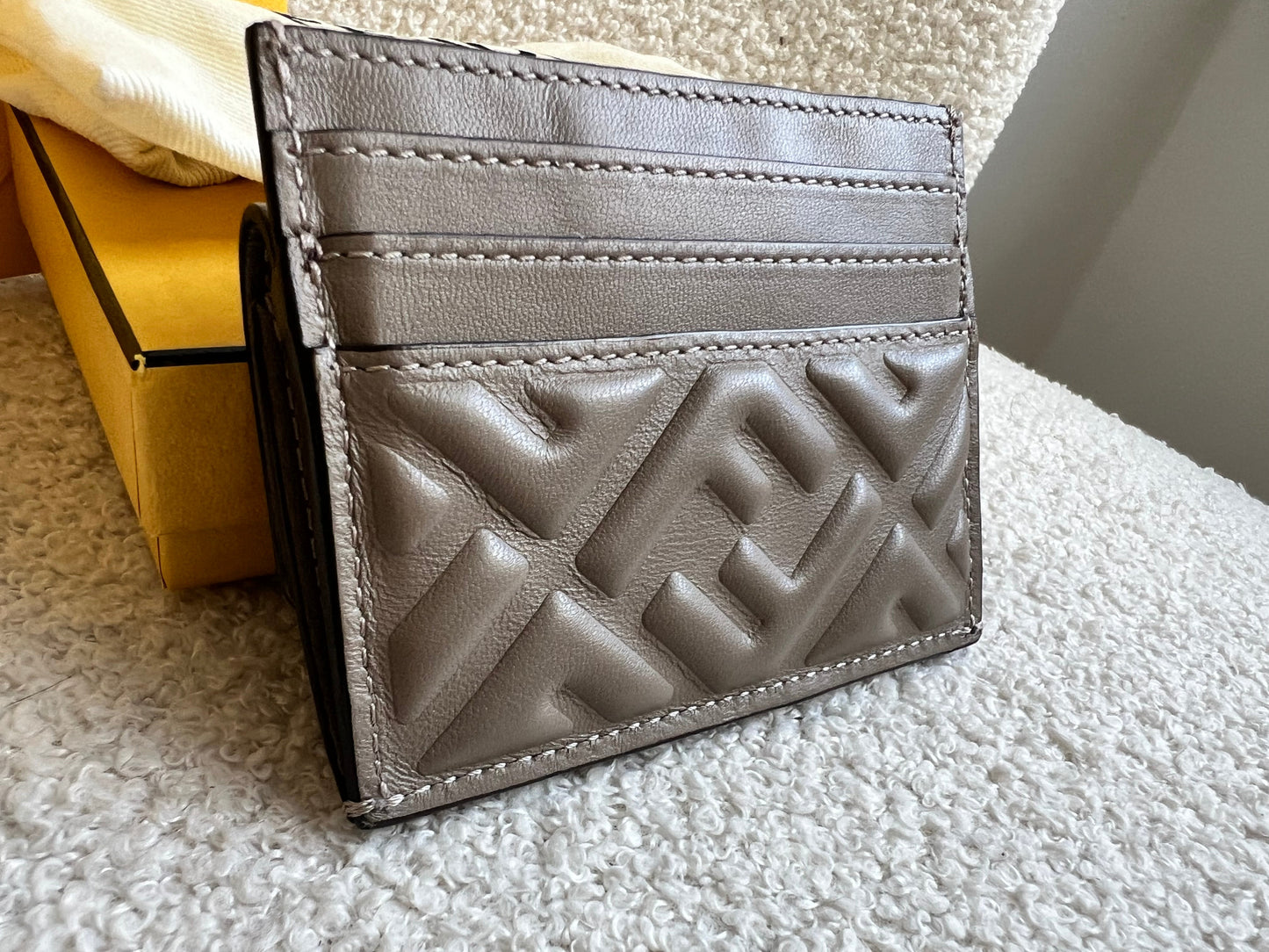 Fendi Grey Baguette Card Holder (RRP £320)