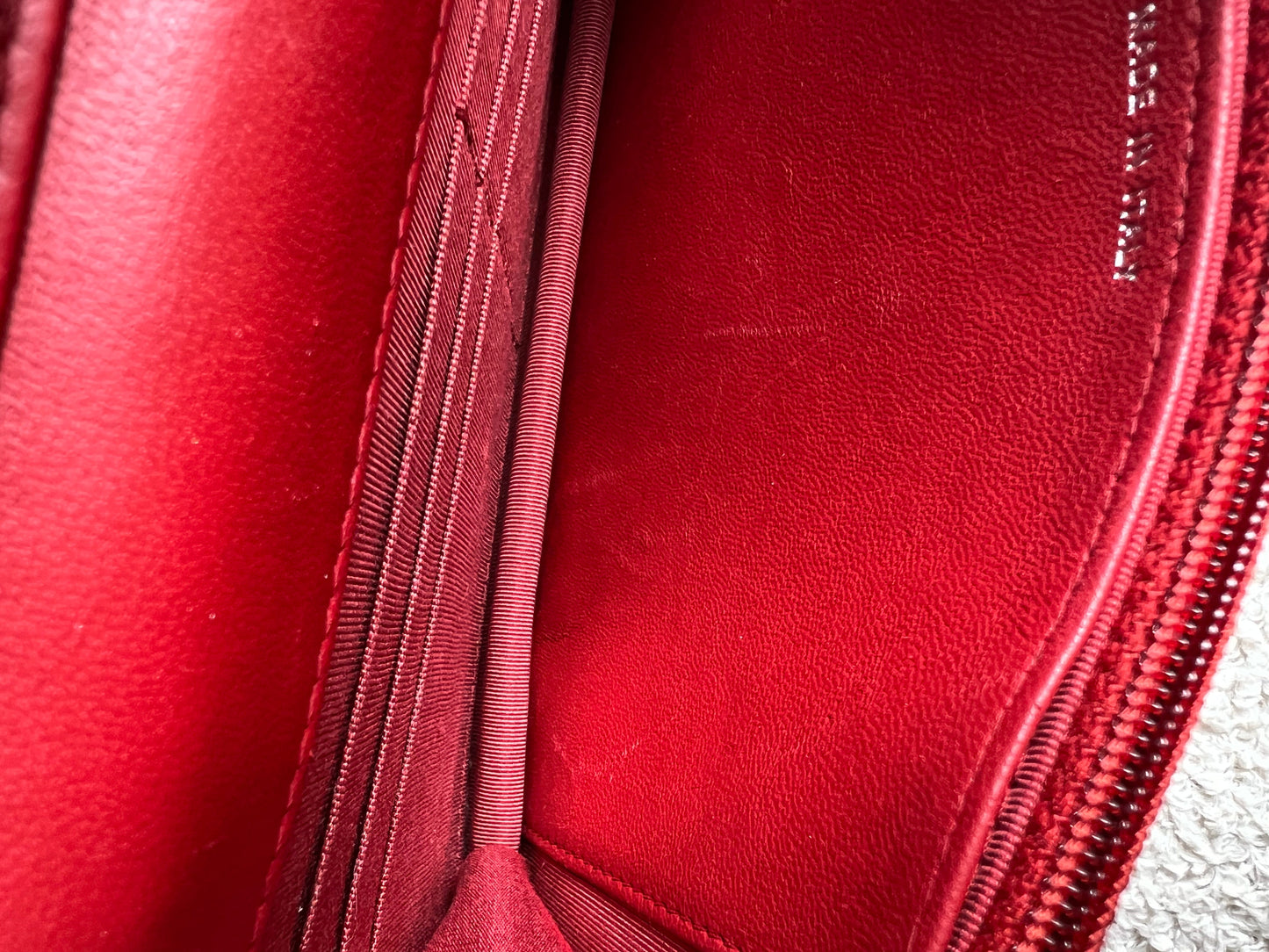 Chanel Red Lambskin Wallet on Chain (RRP £2,930)