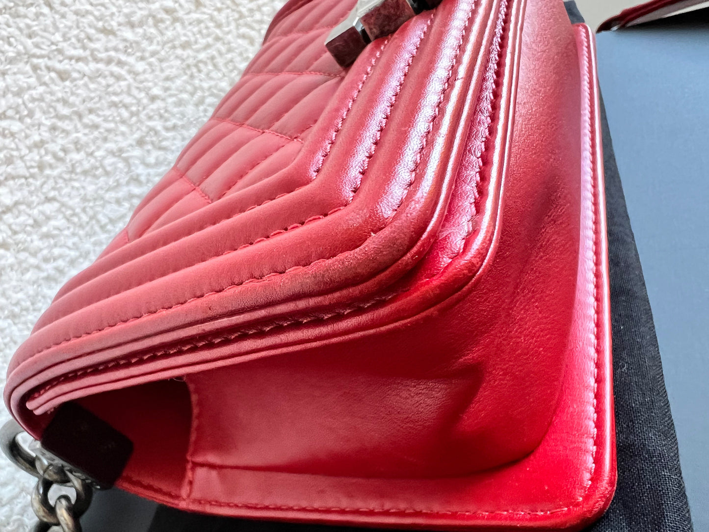 Chanel Small Red Boy Bag (RRP £5,390)
