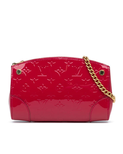 Monogram Vernis Leather Chain Strap Crossbody Bag