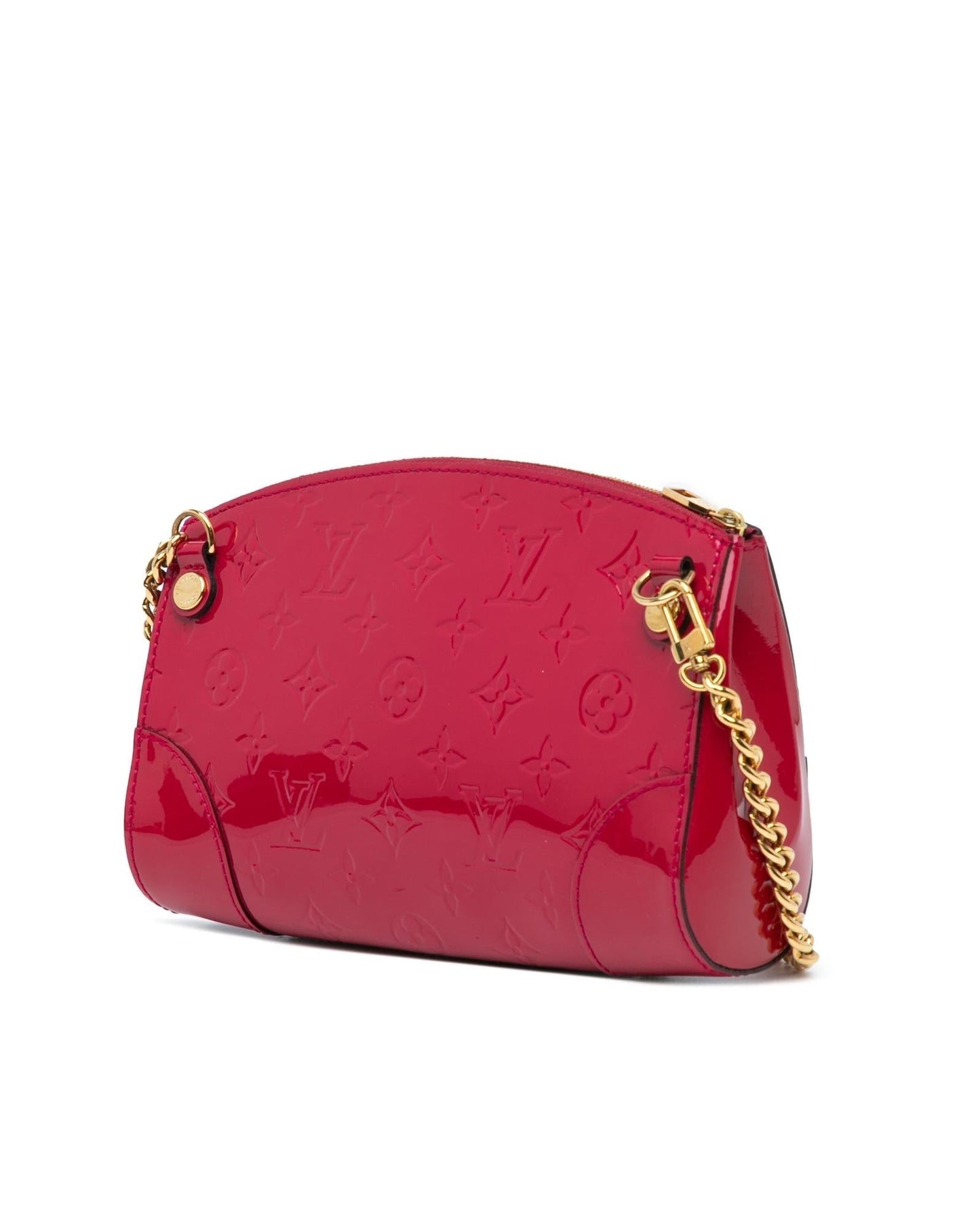Monogram Vernis Leather Chain Strap Crossbody Bag