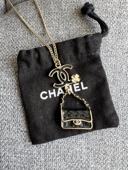 Chanel CC Bag Charm Necklace