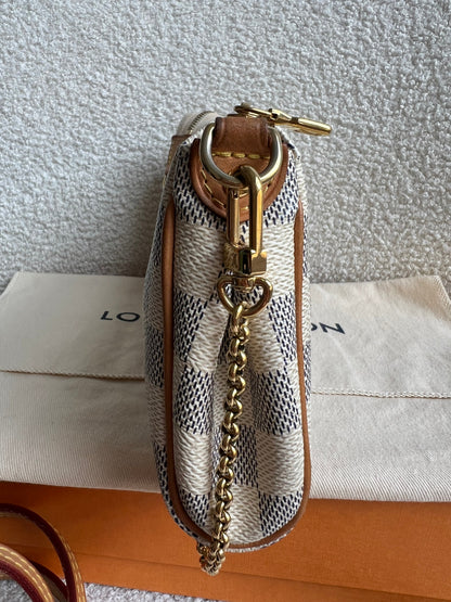 Louis Vuitton Eva Clutch Damier Azur