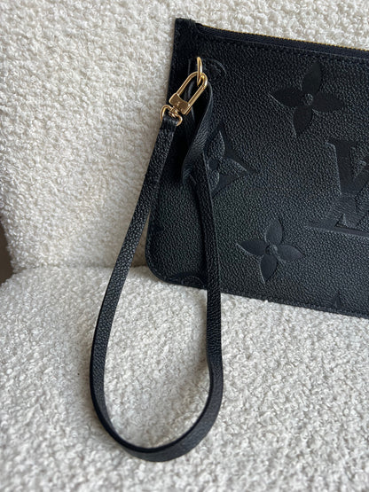 Louis Vuitton Pouch (from Neverfull) Black Empreinte