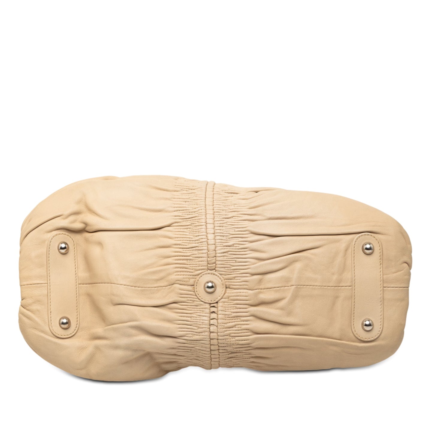 Beige Dior Lambskin Karenina Frame Bag