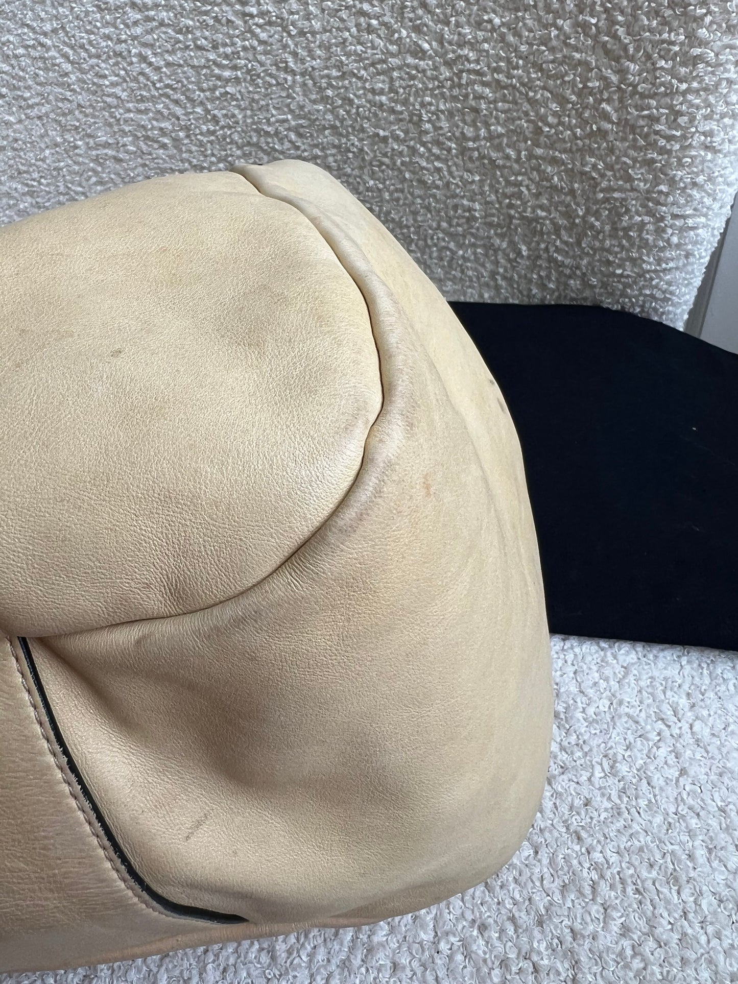 Chanel Beige Edgy Lambskin Large Hobo