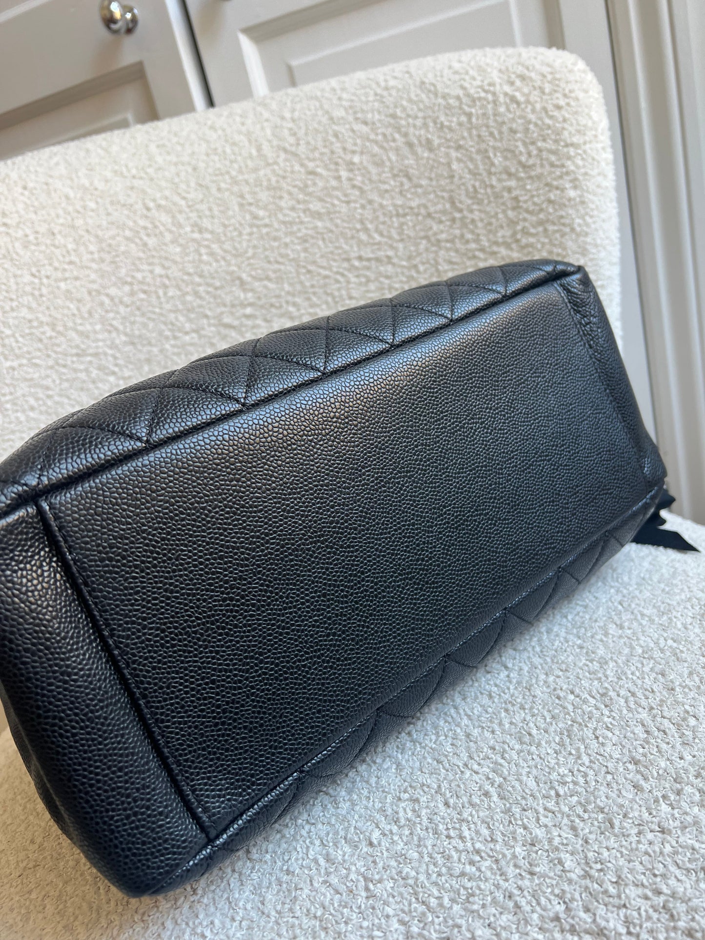 Chanel Black Caviar Grand Shopper Tote Gold Hardware (GST)