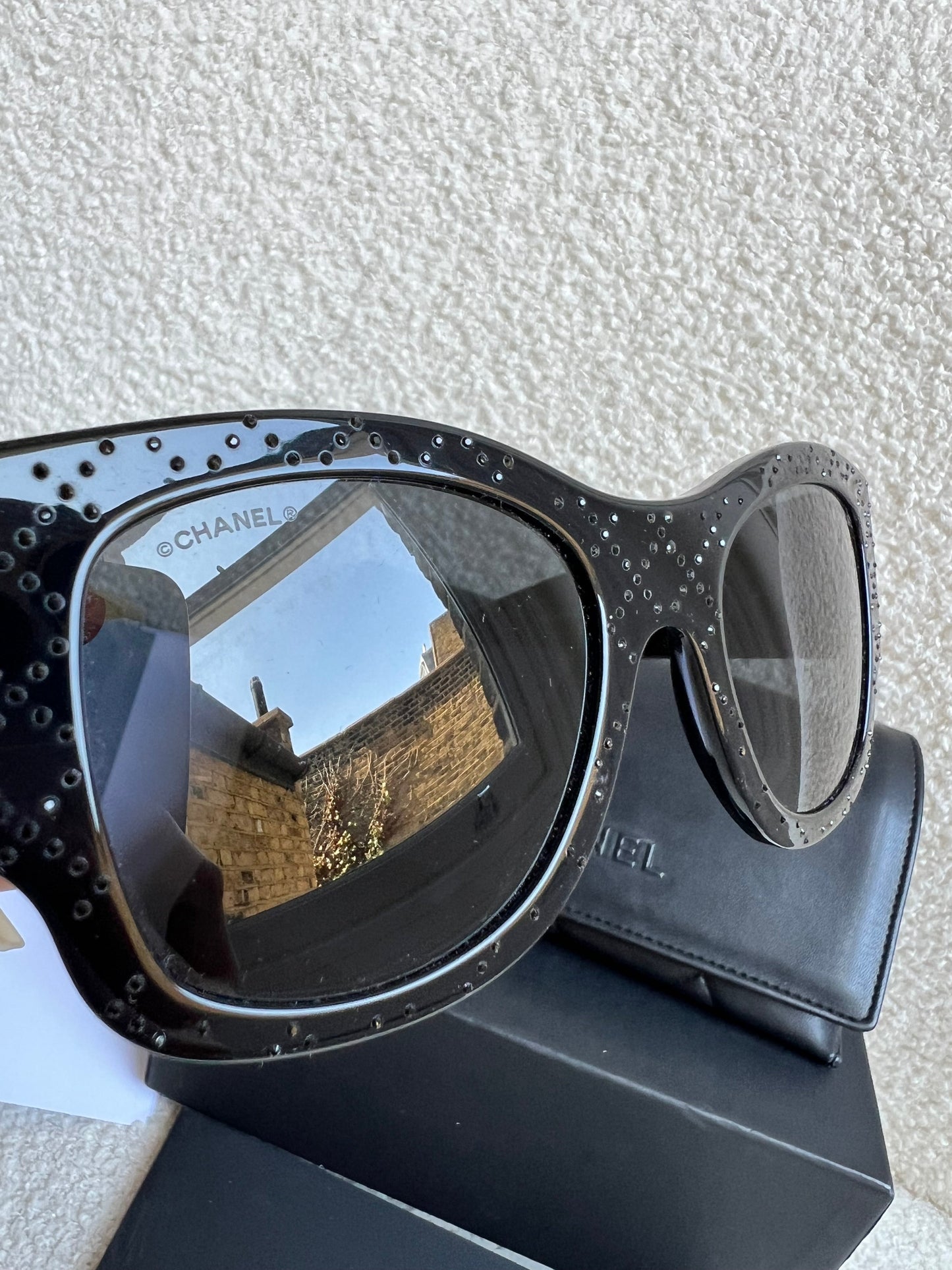 Chanel Black Embellished Sunglasses (RRP £640)