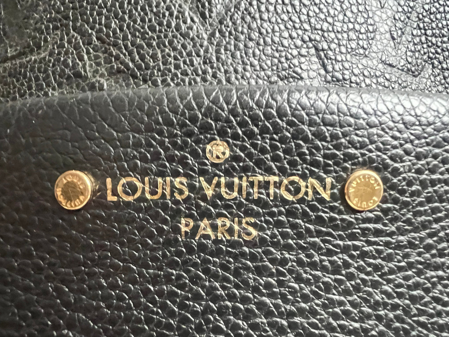 Louis Vuitton Sarbonne Backpack Black Empreinte