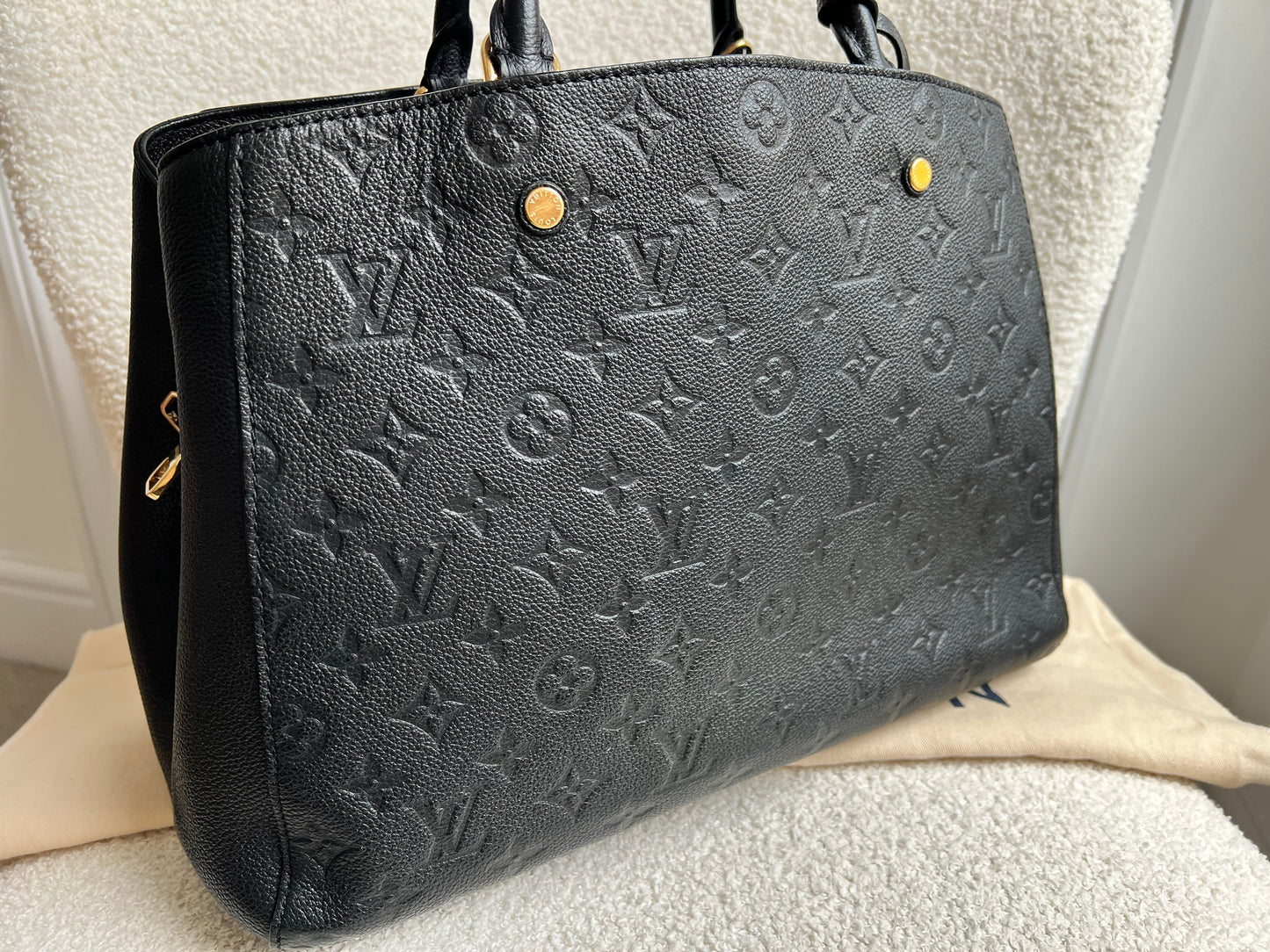 Louis Vuitton Montaigne GM in Black Monogram Empreinte (RRP £2230)