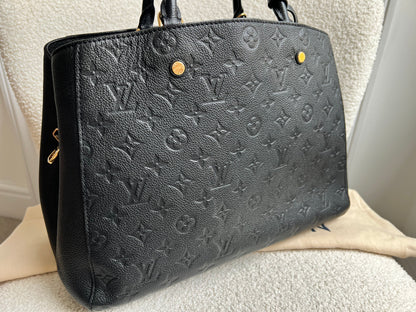 Louis Vuitton Montaigne GM in Black Monogram Empreinte (RRP £2230)