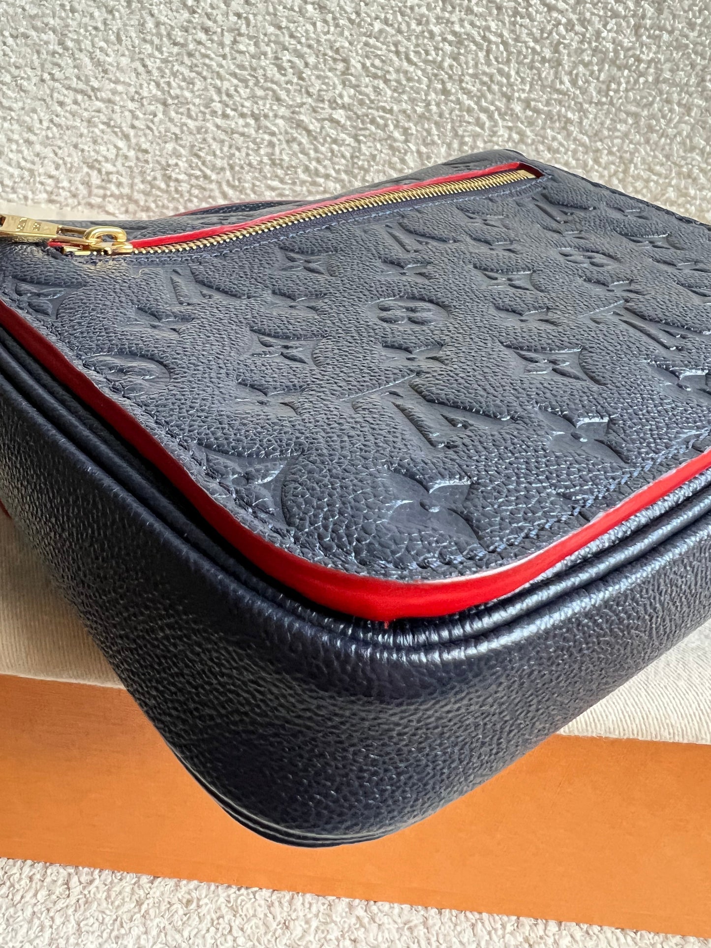 Louis Vuitton Pochette Metis Marine Rouge Empreinte (RRP £2,200)