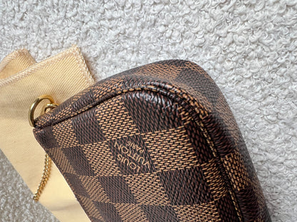 Louis Vuitton Limited Edition Trunks and Locks Mini Pochette Accessoires in Damier Ebene