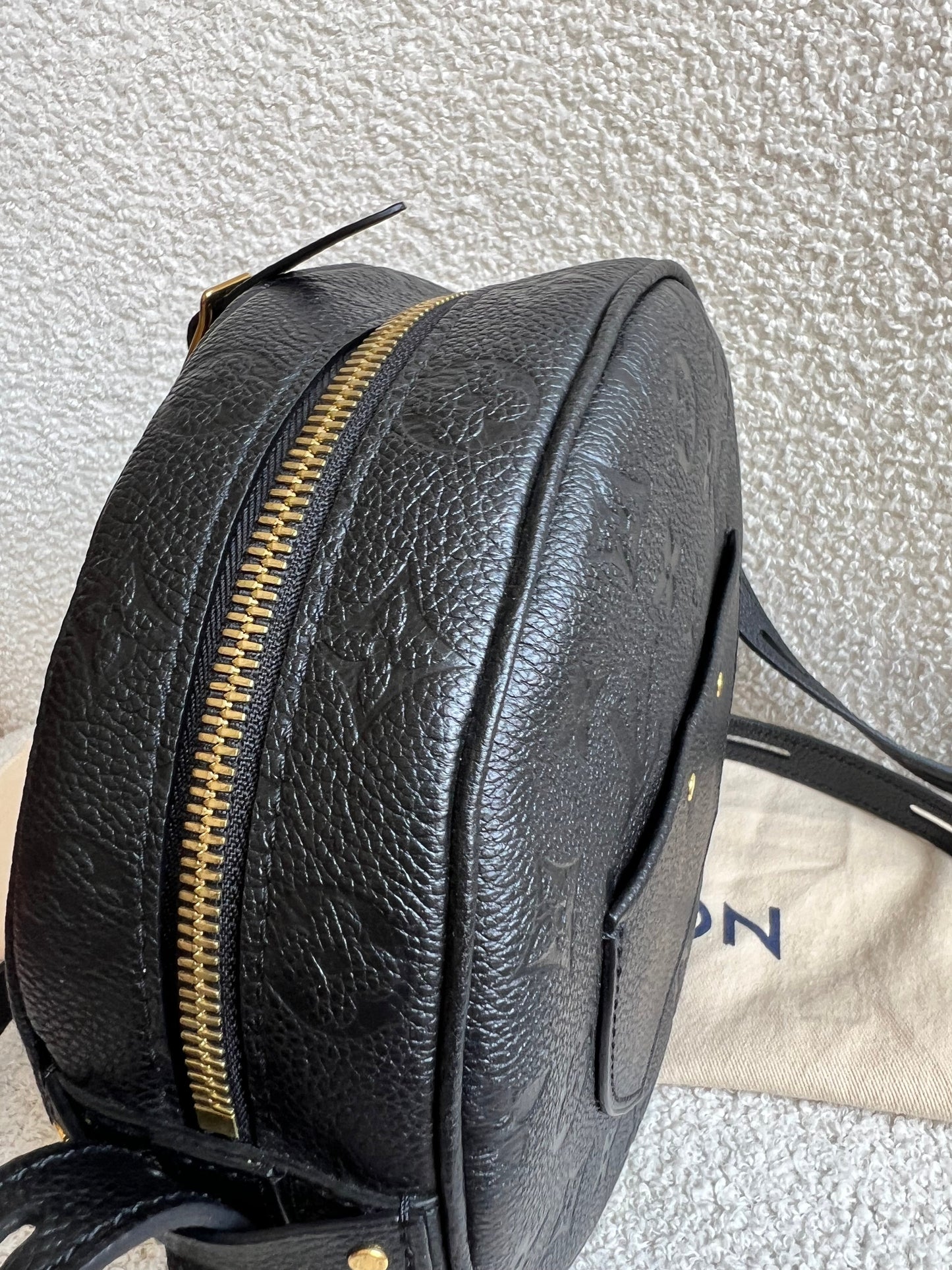 Louis Vuitton Boite Chapeau Souple MM Black Empreinte (RRP £2590)
