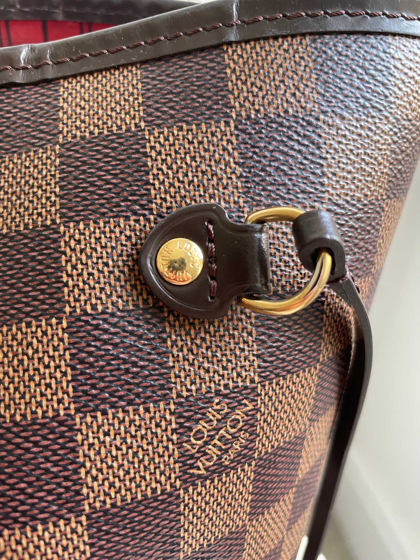 Louis Vuitton Neverfull MM Damier Ebene Cherry Interior (RRP £1,430)