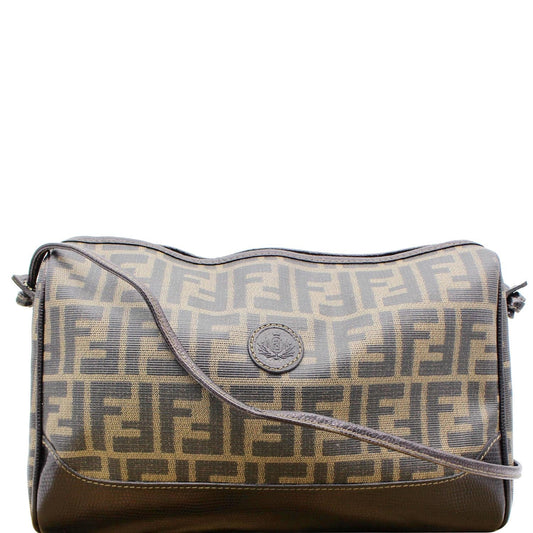 Fendi Roma Leather Brown Crossbody