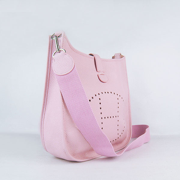 Luxury Hermes Evelyne I Handbag Pink