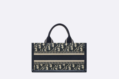 Dior Book Tote Leather Canvas Tote Bag