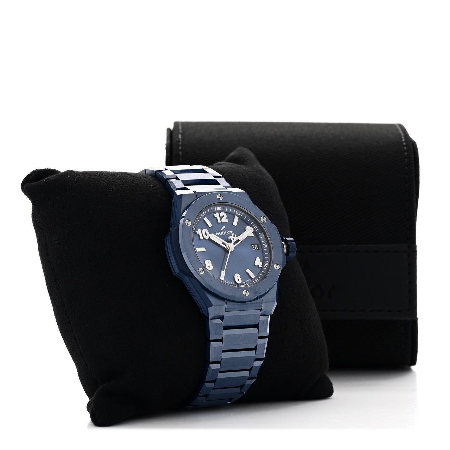 Ceramic 38mm Big Bang Integrated Time Only Automatic Watch Blue 457.EX.7170.EX