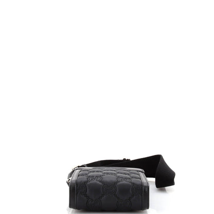 Top Handle Crossbody Bag GG Embossed Matelasse Nylon with Leather Mini
