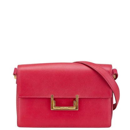Saint Laurent Leather Red Shoulder Bag Style 16
